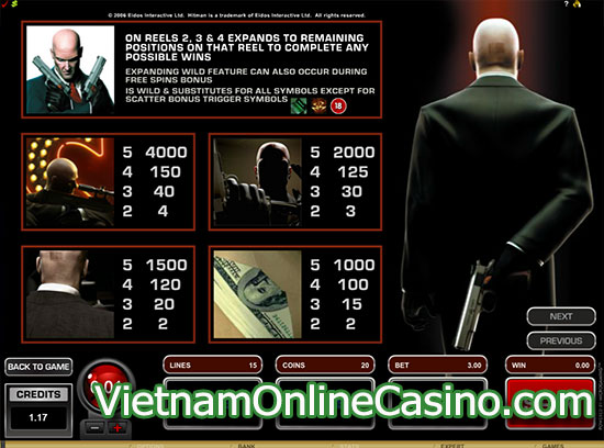 Hitman Slot - Payline