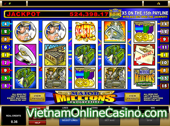 Major Millions 5 Reel Slot