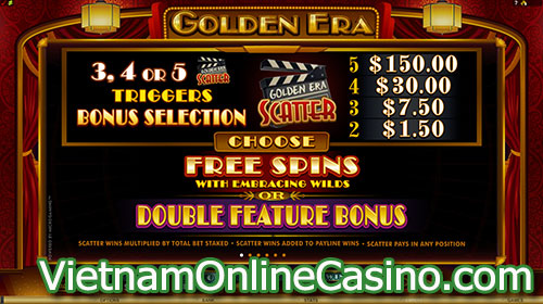 Golden Era Slot Free Spin Bonus